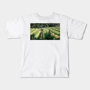 Cultivating  - Magpie Springs - Adelaide Hills Wine Region - Fleurieu Peninsula - by South Australian artist Avril Thomas Kids T-Shirt